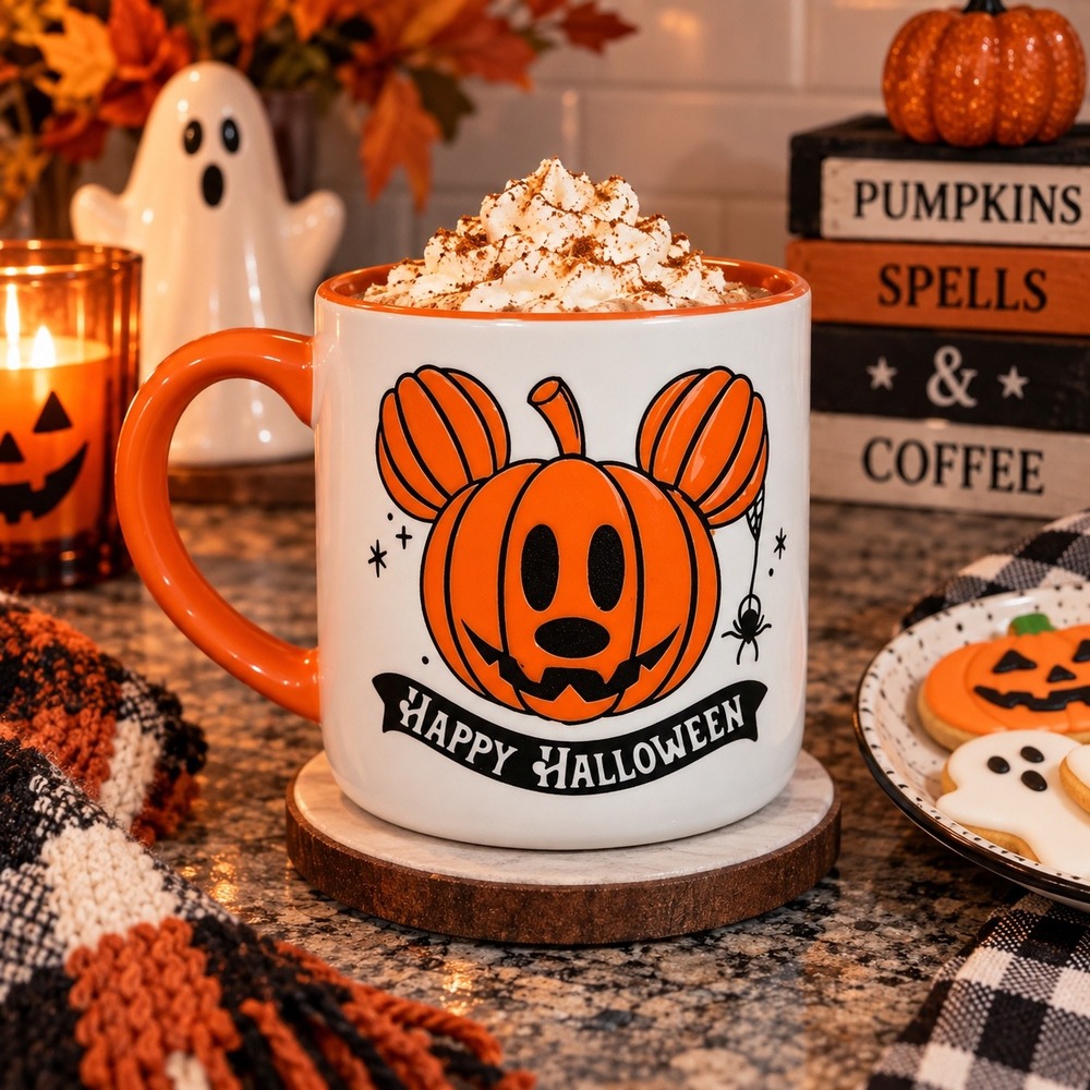 Mickey Mouse‎ Disney Mickey Pumpkin Halloween Mug
